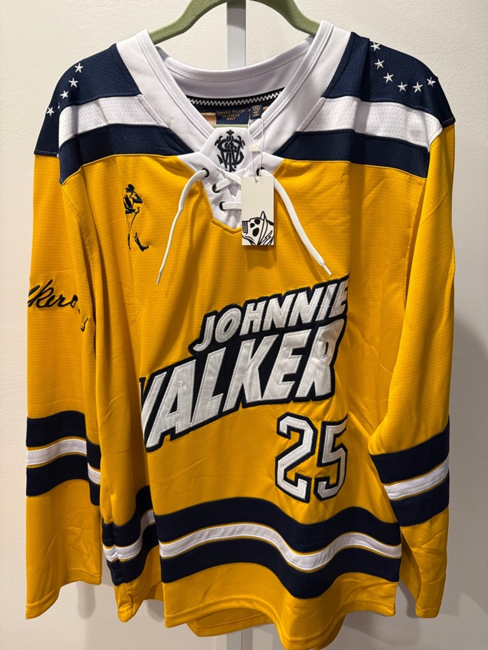 Johnnie Walker Devereux Golf Jersey #25 Yellow Michigan XL Limited Edition